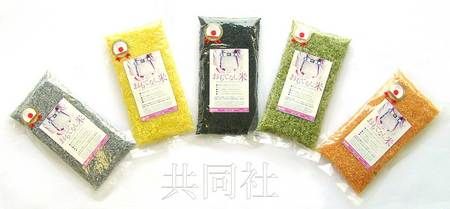 為紀念東京申奧成功，日本長崎縣佐世保市一家食品公司發(fā)售了“五色盛典！用日本的技術(shù)‘招待客人之米’”。