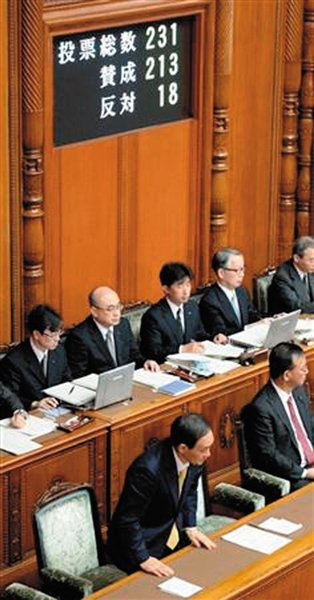 27日，日本國(guó)會(huì)參議院公布新建“國(guó)家安全保障會(huì)議”法案投票結(jié)果。