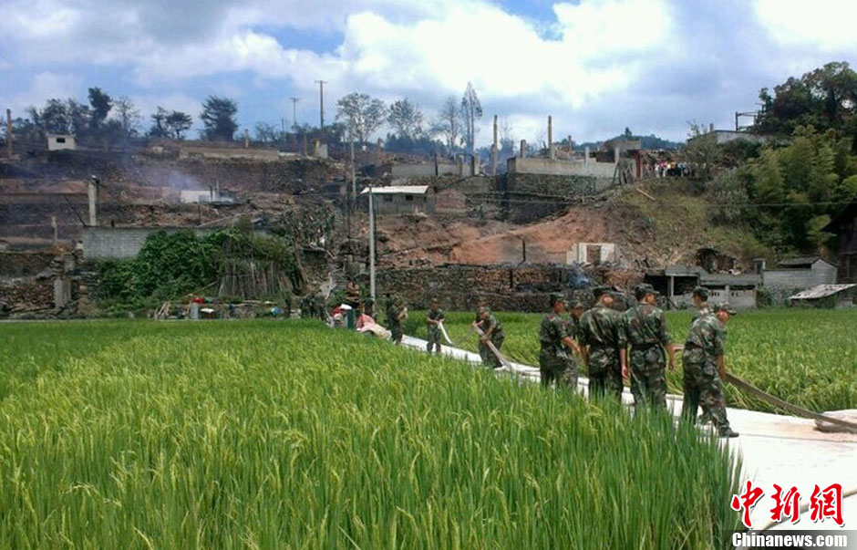 圖為火災(zāi)現(xiàn)場(chǎng)。沫浠 攝 圖片來源：CFP視覺中國