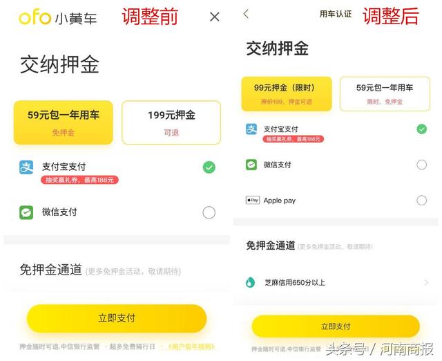 小黃車交押金被套路？現(xiàn)已調(diào)整選項防誤充
