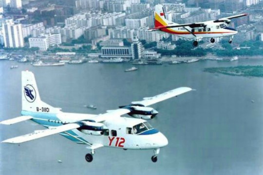 資料圖：中國運-12空中飛行。