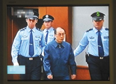 6月9日，庭審劉志軍視頻截圖。資料圖片/新華社發(fā)