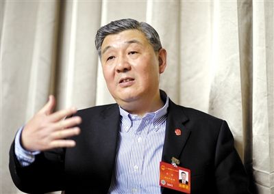 今年全國兩會期間，全國人大代表、浙江高院院長齊奇接受記者采訪。新京報記者 陳杰 攝