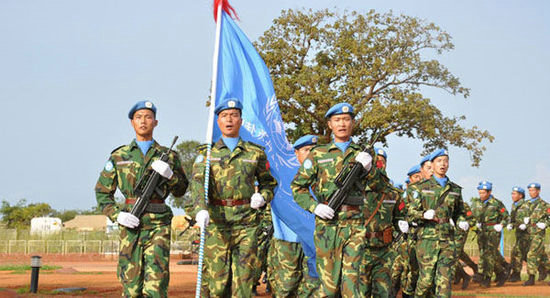 資料圖：中方將派遣700名官兵前往南蘇丹進(jìn)行維和。