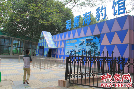 因?yàn)槭侵芤?，鄭州市?dòng)物園海洋館的游客并不多。