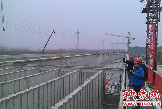鄭州航空港第一水廠改擴(kuò)建工程現(xiàn)場(chǎng)。
