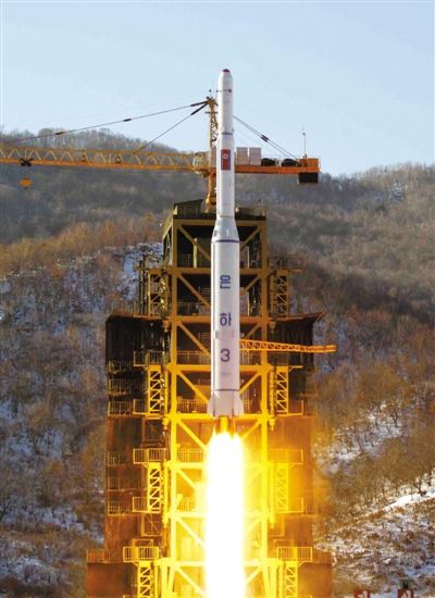 去年12月12日，朝鮮發(fā)射衛(wèi)星。