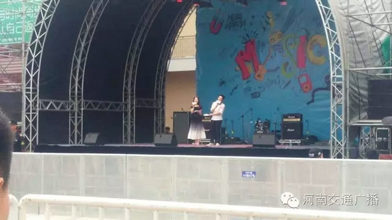 河南交通廣播主持人佳音、彎彎、朱浩都登上了優(yōu)放舞臺，優(yōu)放，交廣在這里！