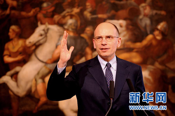  2月13日，意大利政府總理恩里科·萊塔宣布辭職。
