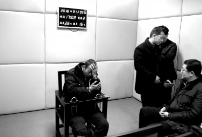 1月5日，犯罪嫌疑人馬永平在接受審訊。