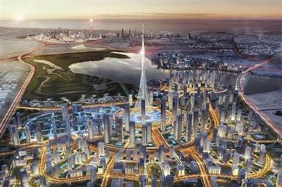 迪拜計(jì)劃修建的觀光塔示意圖。