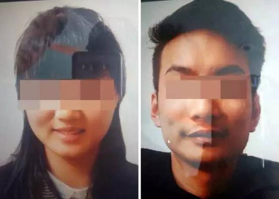 兩名遭綁架的中國公民照片。
