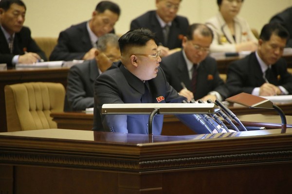 金正恩出席朝鮮勞動(dòng)黨第8次思想工作者大會(huì)。
