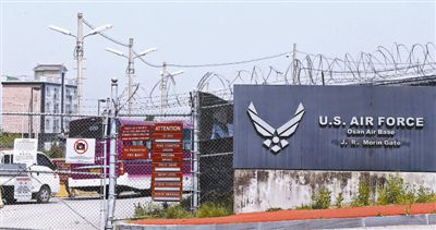 5月28日，韓國(guó)烏山市，美駐韓空軍基地
