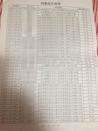 南昌中級(jí)人民法院一法官證實(shí)，他從南昌市房管局調(diào)出徐林保及其家人名下的部分房產(chǎn)信息表。